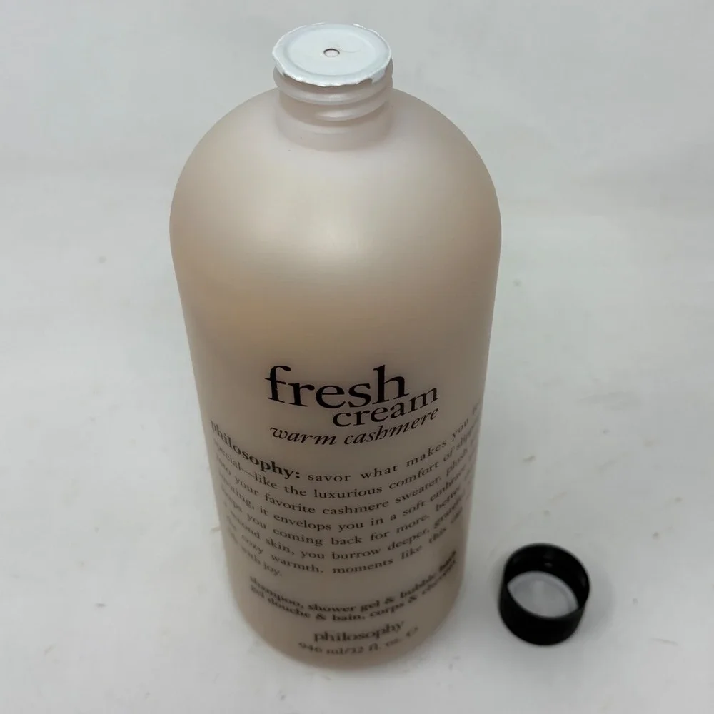 Philosophy Fresh Cream Warm Cashmere 3-in-1 Shampoo Shower Gel Bubble Bath 32oz
